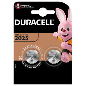 Duracell 2025 batteries with pink bunny mascot.
