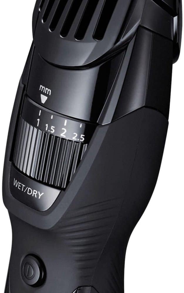 Close-up of an electric beard trimmer