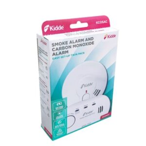 Kidde smoke and carbon monoxide alarm twin pack.