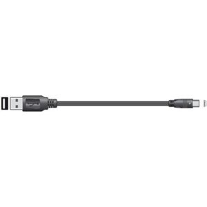 Black USB to micro USB charging cable