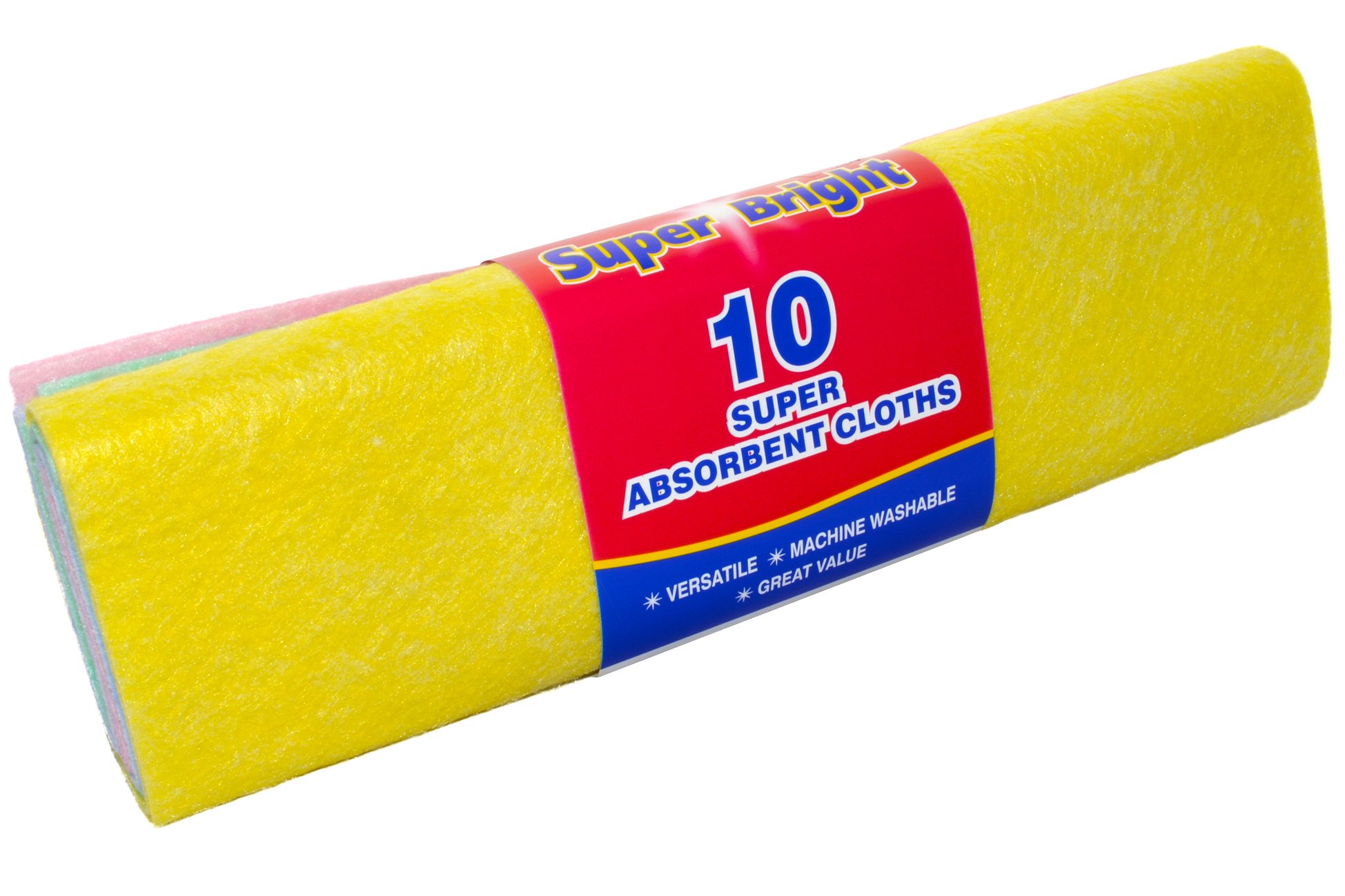 Super Bright Absorbent Cloths- 10 per Packet - Doran Electronics